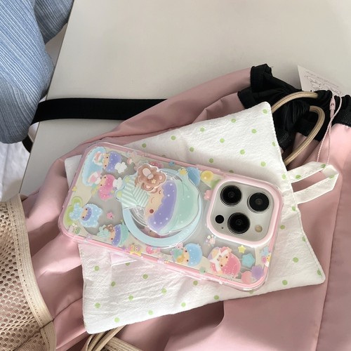 Little Twin Stars Mag Safe Holder+ Case Cover For iPhone 16 Pro Max 15 14 13 Pro - Afbeelding 6 van 10