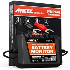 6V  12V 24V Battery Tester Automotive Battery Monitor​​ Bluetooth 5.3 Real-Time 