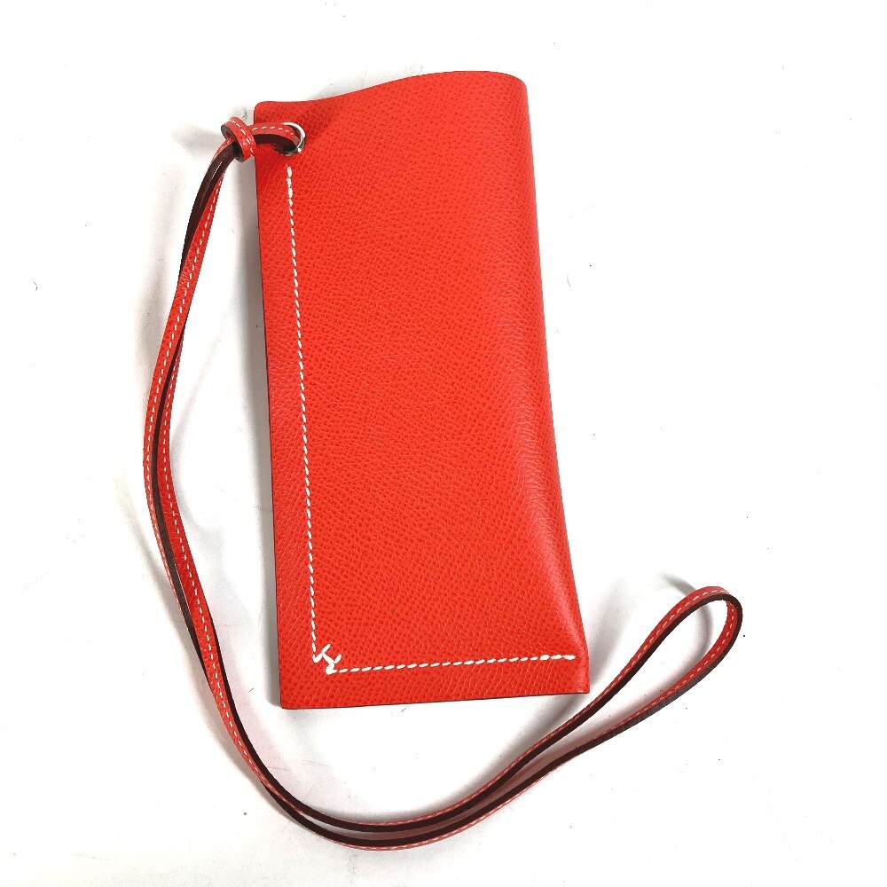HERMES strap Hserie accessory case glasses case Calfskin