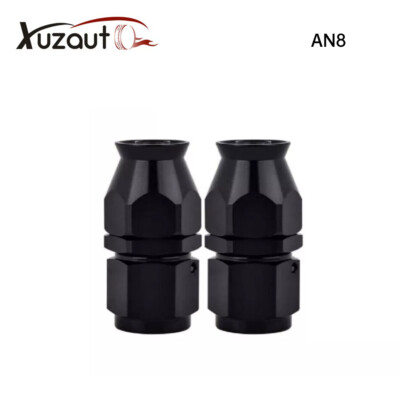 2PCS AN8 8AN Straight PTFE Teflon Swivel Hose End Fitting Adapter for PTFE Hose