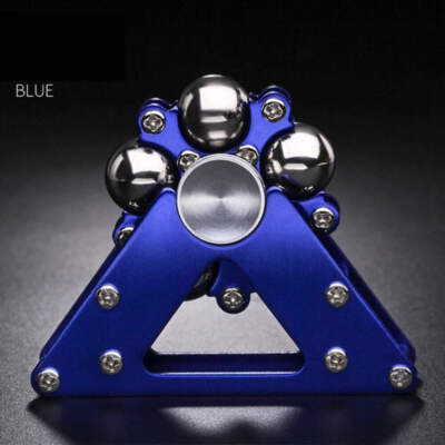 Anti Stress Spielzeug blau   Metall Handschmeichler Spinner