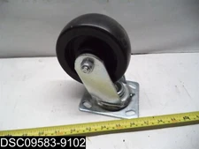 Strongway Heavy-Duty 5in Swivel Nonmarking Polyolefin Caster- 550lb Cap Black