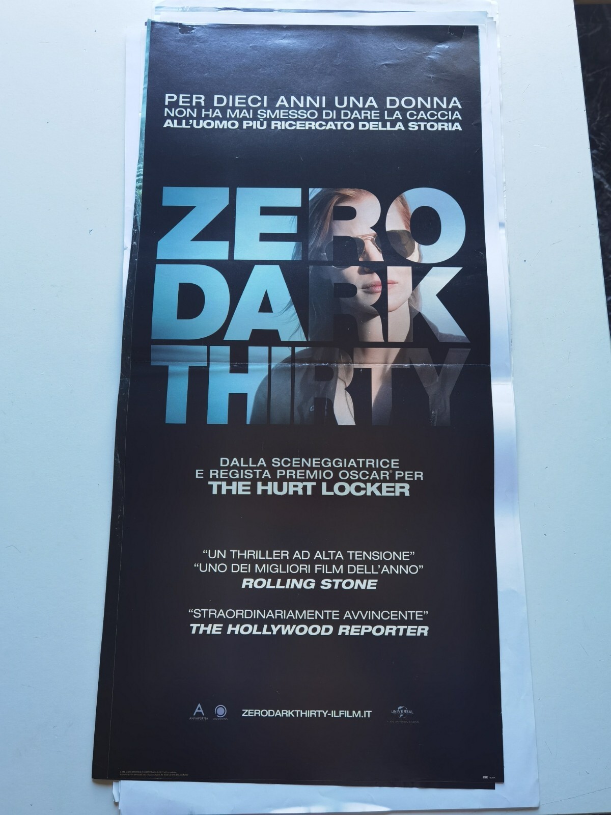 Locandina originale film Zero Dark Thirty (2012) - Regia di Kathryn Bigelow