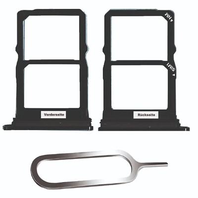 HUAWEI P30 SIM KARTEN HALTER TRAY ADAPTER FACH STECKER SLOT DUAL SINGLE SCHWARZ