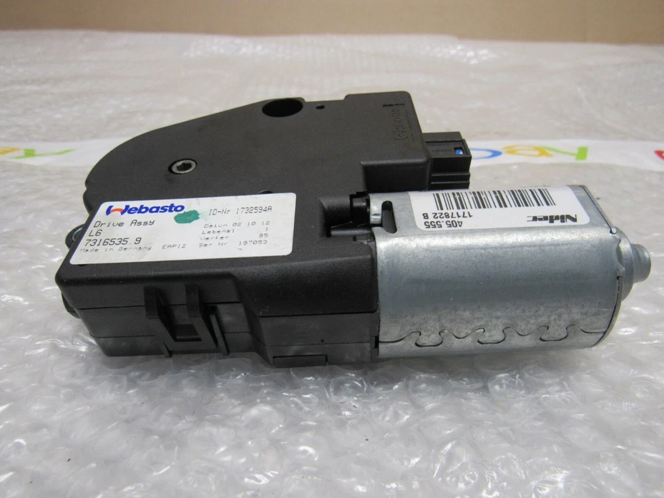 BMW F10 F06 F12 F13 F01 F02 F80 M3 M4 F30 F32 TECHO CORREDIZO UNIDAD DE ACCIONAMIENTO DEL MOTOR OEM 17519 Foto 2 de 4