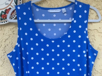 qvc susan graver polka dot top