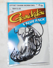 gamakatsu 2/0 offset ewg shank worm tube senk...