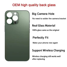 5 Pack iPhone 13 Pro Back Glass Mix Colors With Logo Same Day Shipping