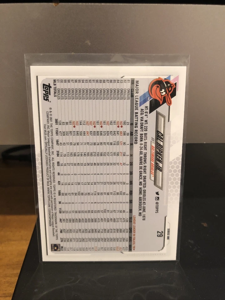 Cal Ripken SP Variation 2021 Topps #29 - Image 2 of 2