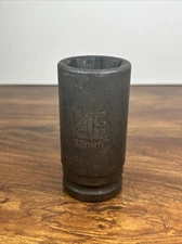 ATE Pro USA 32mm Deep Drive Socket 6 Point Chrome Vanadium Overal Length 3.5”