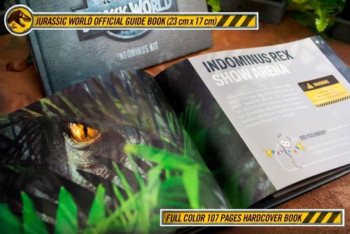 Jurassic World Indominus Rex kit Metal Gift Box Limited Film Collection Set - Picture 5 of 21