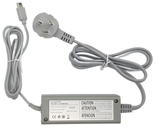 Replacement AC Charger Cable for Nintendo Wii U Gamepad - AU Plug Power Lead - Picture 5 of 6