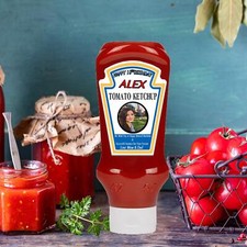 Photo Personalised Sticker Bottle Label for Heinz Tomato Ketchup 550g 500ml