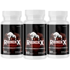 Rhinox X Enhancement Pills for Men Supports Performance & Energy - 3 Bottles