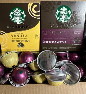 Starbucks by Nespresso Vertuo Caffe Verona + Creamy Vanilla 120 pods Bulk/Loose