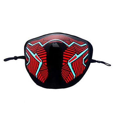 TRANSFORMER RED SOUND ACTIVATED FACE MASK