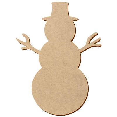 MDF Schneemann V1 - Deko Basteln 5-50 cm