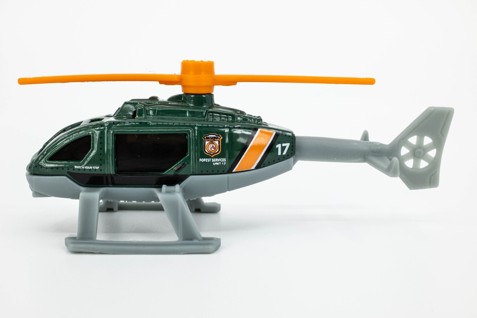 2022 Matchbox "MBX Mountain II" Rescue Helicopter GREEN | NATIONAL PARKS | MINT