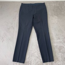 Hugo Boss Dress Trousers Pants Men 34x32 Black 100 Virgin Wool Designer