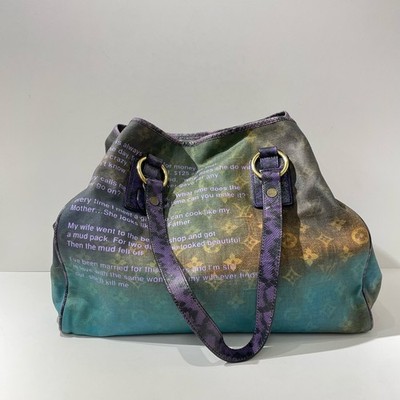 Louis Vuitton Runway Multicolor Gradient Monogram Vintage Tote Top Handle Should