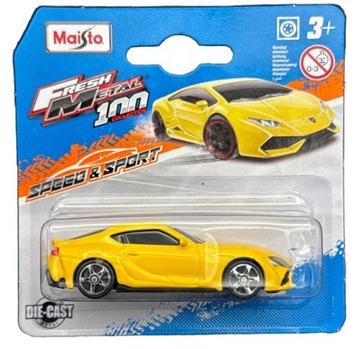 Maisto 2022 Toyota GR SUPRA Yellow Fresh Metal 1:64 Diecast 2024