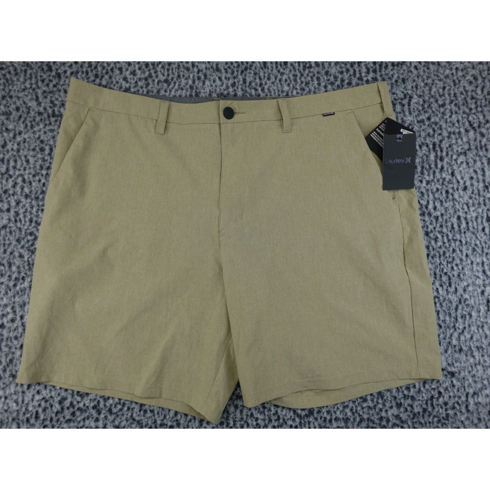 Hurley Phantom Shorts Mens 40 Khaki Tan Modern Fit Stretch New With Tags