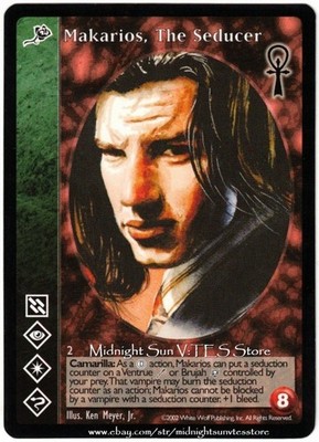 Makarios, The Seducer Toreador Camarilla Edition V:TES VTES Vampire CCG