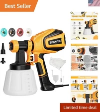 Paint Sprayer, 700W HVLP Spray Gun with Cleaning & Blowing Joints, 4 Nozzles ...