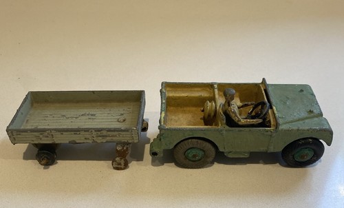 Land Rover Dinky Meccano Toy with Trailer Vintage - Picture 2 of 9