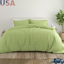 3-Piece Duvet Cover Set King Size Soft Microfiber Hypoallergenic Easy Care New