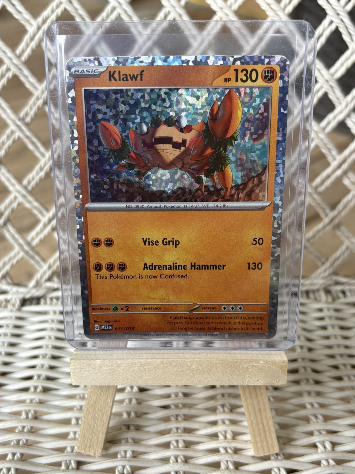 Klawf 2023 McDonalds Promo Pokemon TCG Foil Shiny Holo 11/15