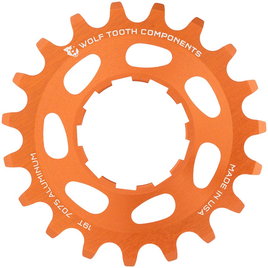 Wolf Tooth 19T Aluminum Single Speed Cog - Reversible Compatible with 9-11 10590₽