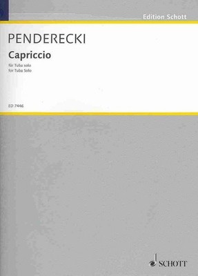 Capriccio: Tuba Solo: For Solo Tuba by Krzyszto Penderecki (English) Paperback B