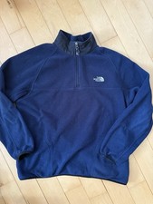 The North Face 1/4 Zip Fleece Boys Youth XL Blue Pockets Pullover Mock Neck