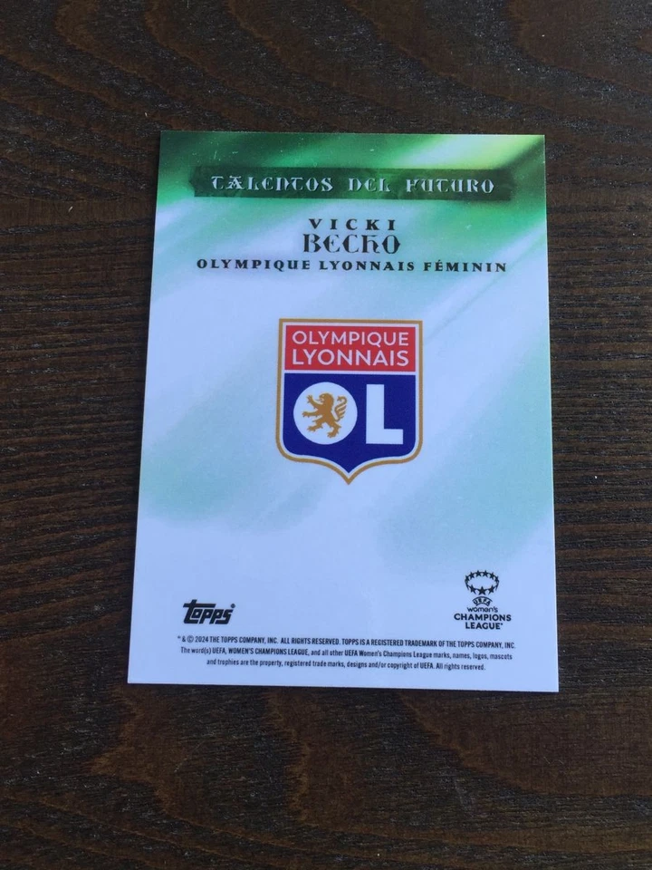 2023-24 Topps Aitana Bonmati Platinum Vicki Becho Olympique Lyonnais Auto 13/99 - Image 2 of 2