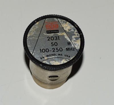 SOLA BASIC 2031 BIRD 43 WATTMETER 50C 100-250MHZ 50 WATT ELEMENT SLUG
