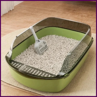 #ad Open Style Cat Litter Box Thickened Simple Easy To Clean Splash Proof Pet Toilet $16.73