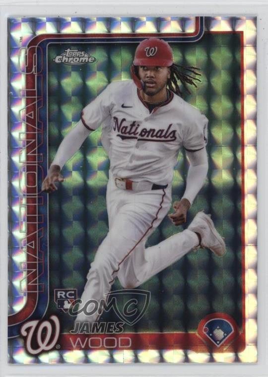 2025 Topps Chrome Geometric Refractor James Wood #132 ry1