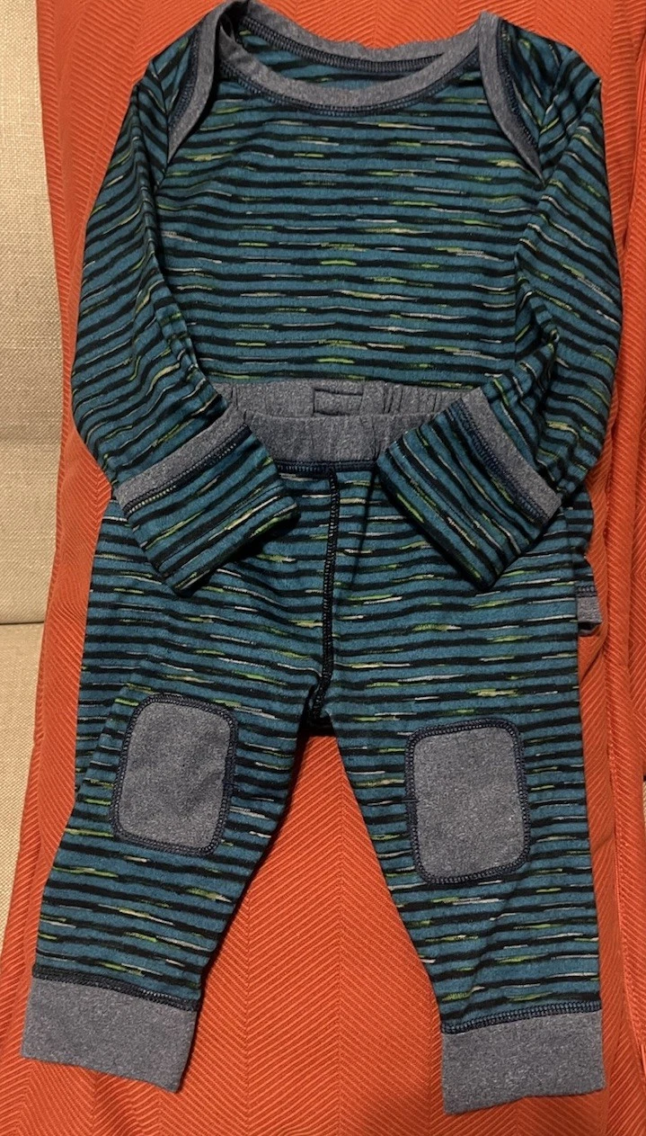 Baby Patagonia Capilene Base layer Two Piece Set Size 3-6 Months