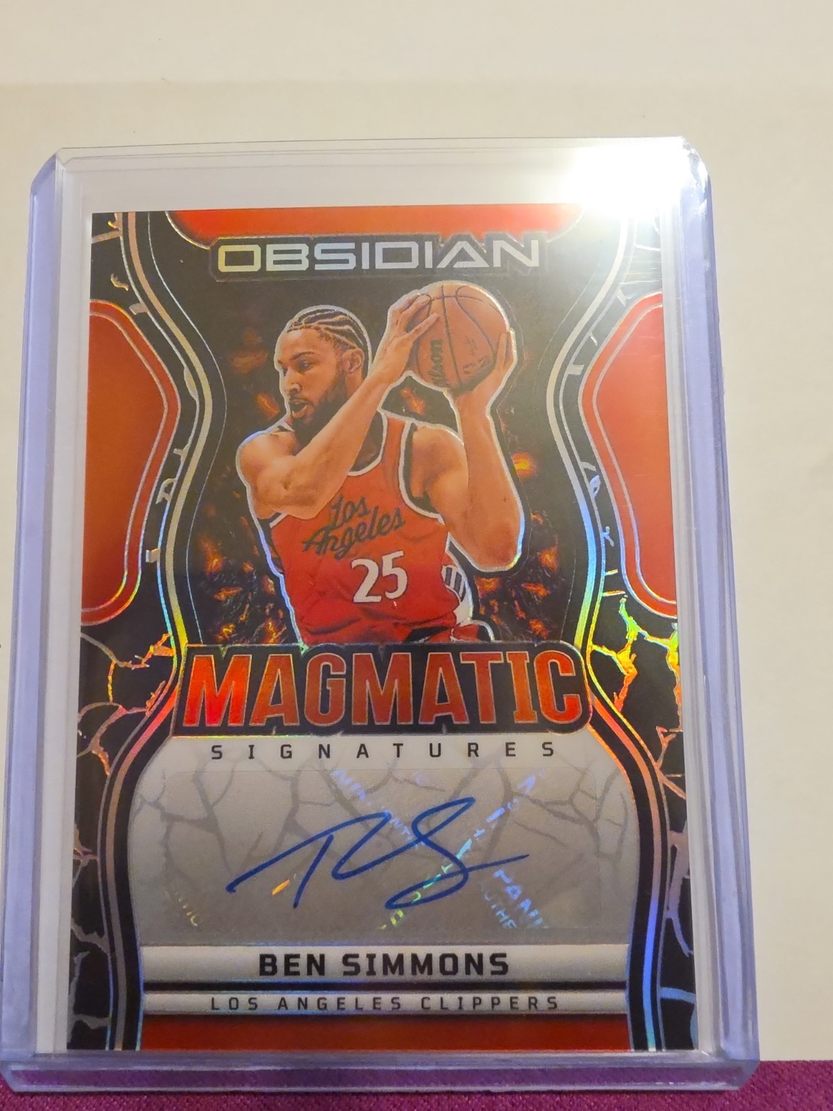 2024-25 Panini Obsidian - Magmatic Signatures Ben Simmons #MS-BEN /75 (AU)