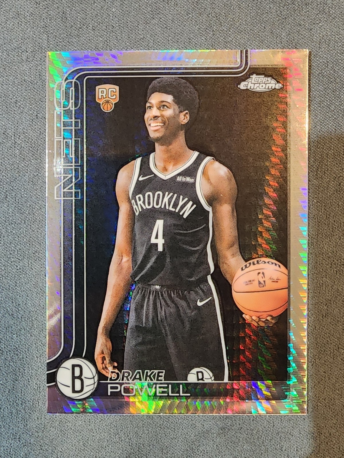 Drake Powell 2025-26 Topps Chrome Prism Refractor Parallel RC #272 Rookie