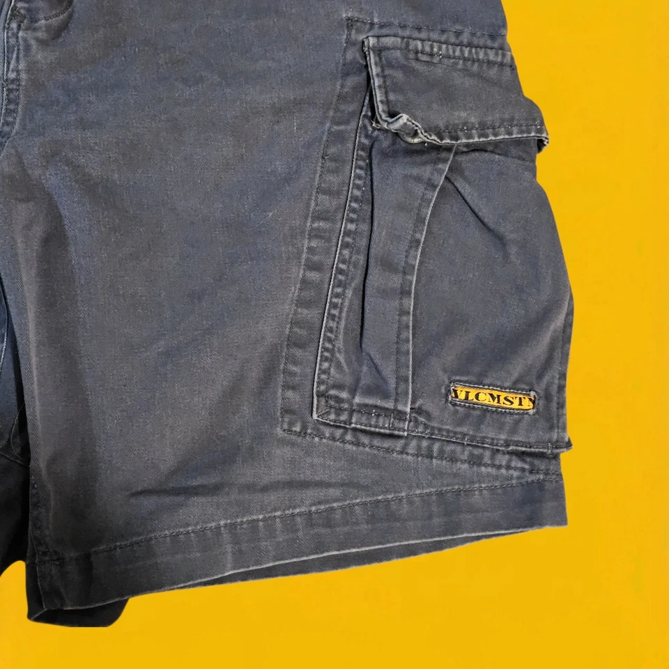 Pantalones Cortos De Colección Y2K Volcom Stone Carga Para Hombres 32 Azul Peso Pesado Surf Skate Scout Foto 3 de 4