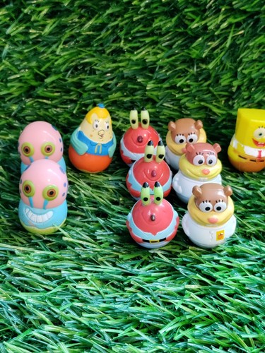 SpongeBob Show Assorted Frankford Candy weeble wobble mini figure Lot of 13 - Picture 2 of 3