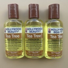 Hollywood Beauty TEA TREE Premium Oil 2oz for Hair, Skin  Scalp