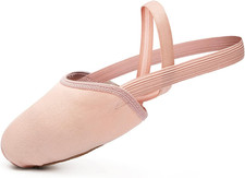 Half Soles Dance Shoes Women Canvas Lyrical Ballet Pirouette Turners Breathabl