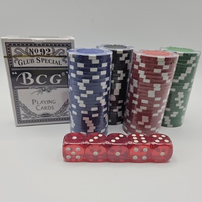 BCG # 92 Club Special Poker Playing Cards Chips Dice All Sealed