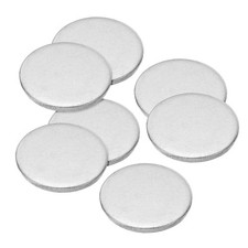 19mm Steel Disc, 40Pcs Metal Stamping Blanks Tags Circle Round Metal Plate St...