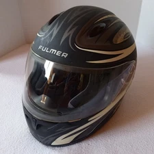 Fulmer Full Face Face Helmet Black Grey & White M2000
