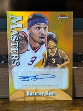 2024-25 Topps Finest - Masters Autographs Bradley Beal Gold /50