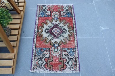 Colorful Rugs, Vintage Rugs, Cool Rugs, 2.4x1.4 ft Small Rugs, Turkish Rug